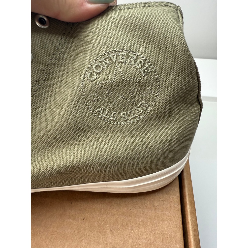 Converse High Top Sneakers Olive Green with Cream Sole - Picture 3 of 8